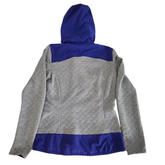 SALOMON Women's Elevate FZ Midlayer gray and purple (or blue) size small - Picture 3 of 15